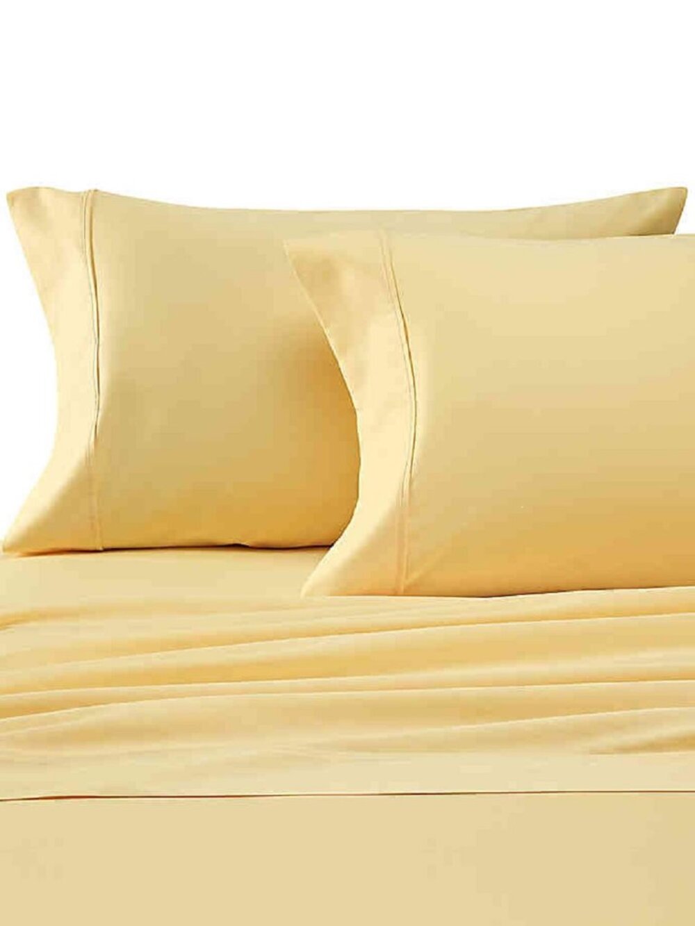 brand new LEMON Heartland 400 TC 100% Cotton Sateen KING Pillowcases